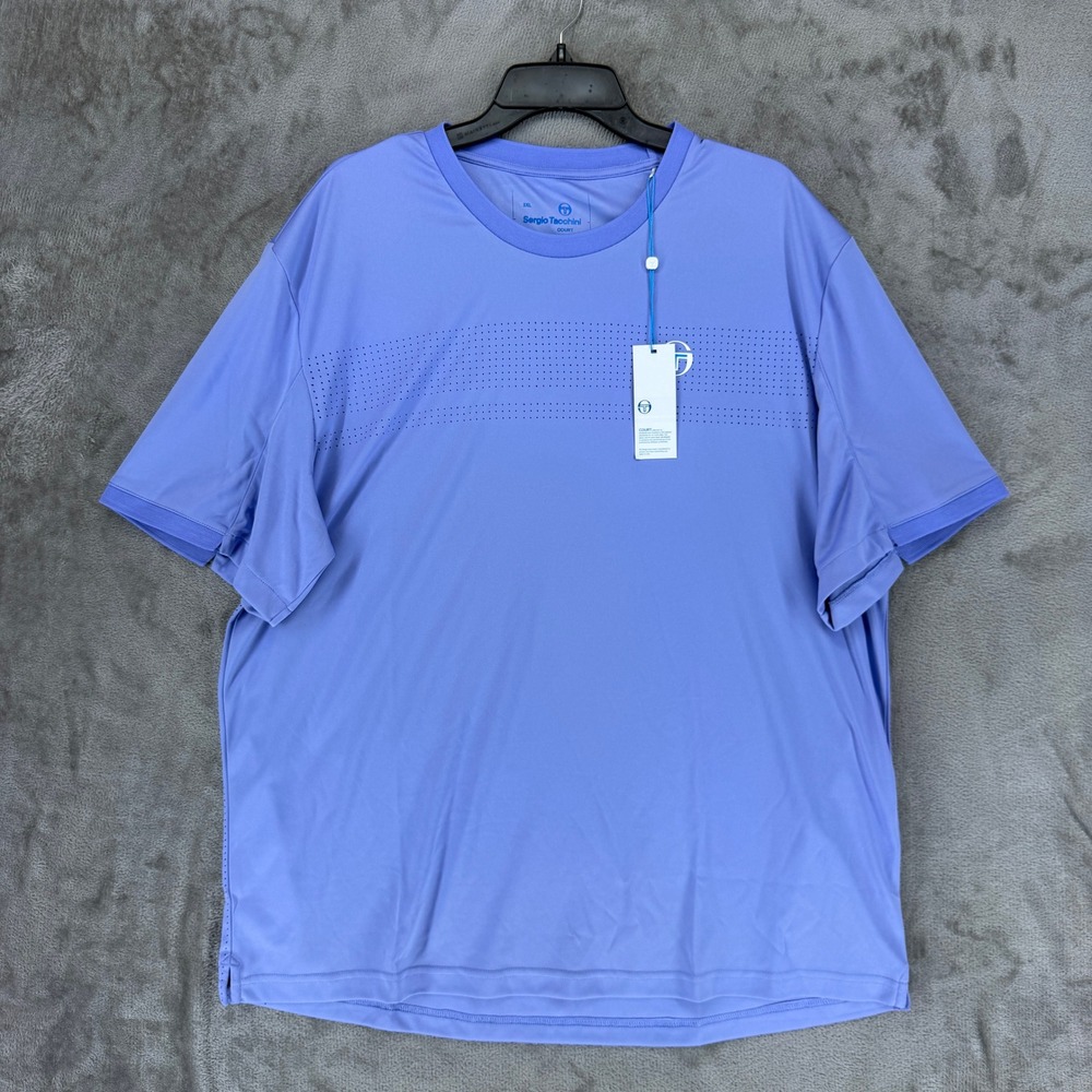 Sergio Tacchini Young Line Pro T-Shirt Mens 2XL Jacaranda Purple STF22M38952